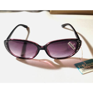 Piranha Chic Fashion Sunglasses 60008 Woman Purple Frames Lens Gems